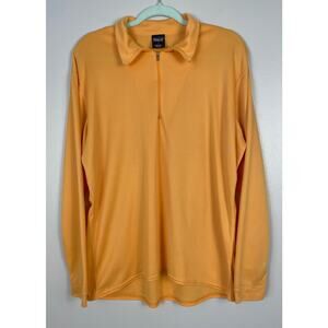 Patagonia Capilene Baselayer Shirt Orange Large Quarter Zip Pullover